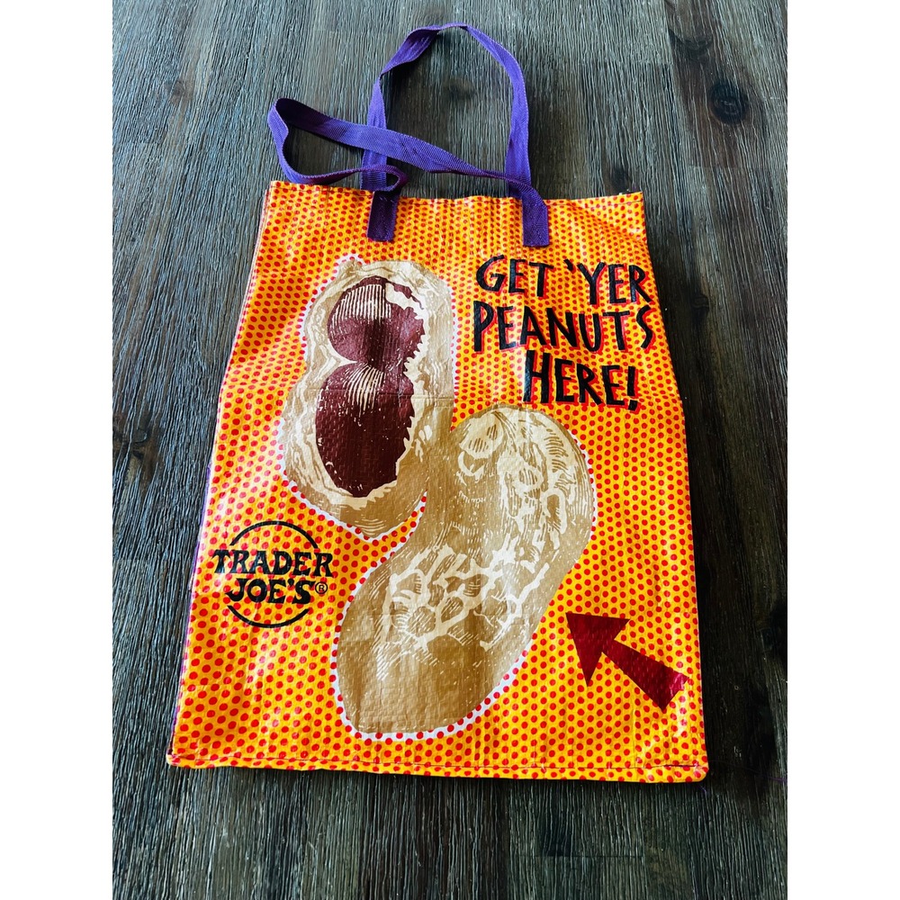 Trader Joe's Reusable Grocery Bag Peanut Pop Art Peanut Butter Cookie Recipe